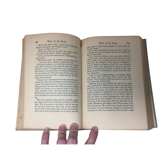 West of the Pecos by Zane Grey Hardcover Book - Picture 12 of 16